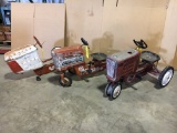 Lot of 3 vintage toy tractors