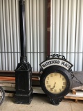 replica antique street clock