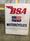 vintage plastic Motorcycle sign