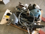 Pallet of misc vintage motorcycle parts