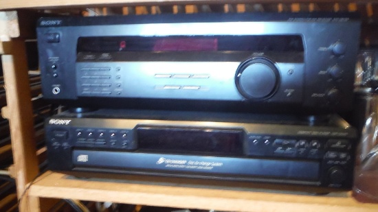 Sony Audio/ Video tuner w/ 5 disc CD changer