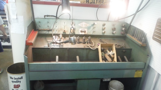 Kwik-Way valve grinding cabinet w/ tooling