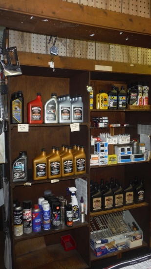 Lot of Oils, Lubes, Bulbs, Filters, Spark Plugs
