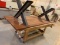 Large Wood Table w/metal base