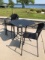 Outdoor Table 4 metal chairs