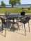 Outdoor Table 4 metal chairs