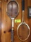 Old tennis racket decor