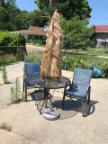 Patio Set (Circle Table, 4 chairs with umbrellas)