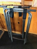 2 food serving stands