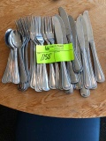 30 piece silverware set 10 of each utensil   *TABLE IS NOT INCLUDED IN THIS LOT*