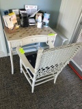 Wicker chair and desk