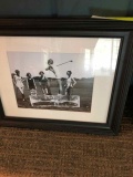 Black framed golf photo