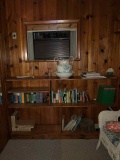 Bookshelf with books