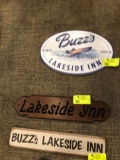 Lakeside inn wooden sign small
