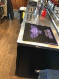 Dual kegerators on bar top with 6 taps and patron mats