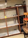 Wooden Kitchen Shelving with supplies