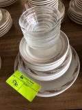 Dinner ware set of 5 each - 3 plate sizes and 1 bowl size