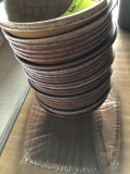 24 wooden bowls & cutting board