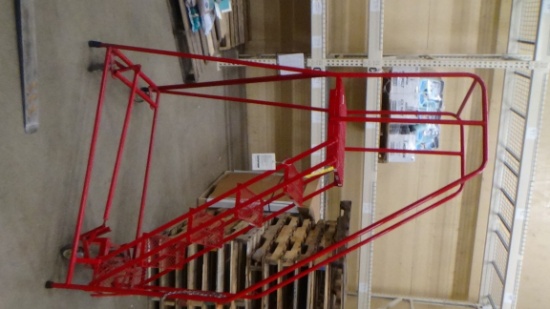 Red 5' Rolling Warehouse ladder
