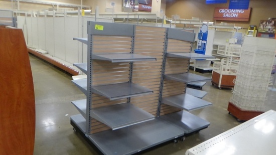 6' Grey Rolling Shelf Unit (30