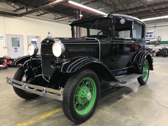 1931 Ford Model A, 2-Door sedan body style 55B. VIN: A3136602