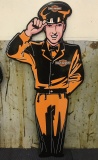 Beautiful Custom Harley Davidson Service Man Sign, wrap, alumalite, aluminum Height: 5 Feet; Width: