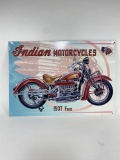 Indian Four Late Model Metal Sign