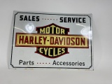 Harley Sales & Service Metal Sign