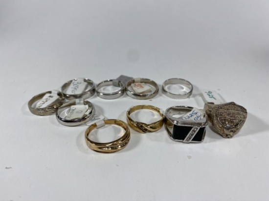 Men's Rings, Sizes vary. Estimated Retail Value of $1,682.00