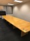 Conference room table 18' x 5' in middle 4' at ends