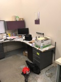 Office cubicle with chair (contents not included)