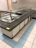 Service counter cold food  with soup display 12' 2