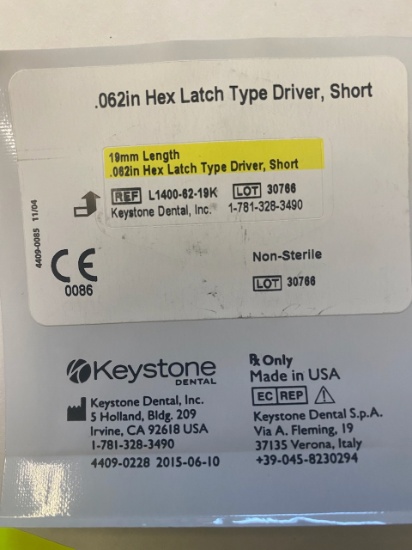 L1400-62-19  Hex Latch Type Driver, Short