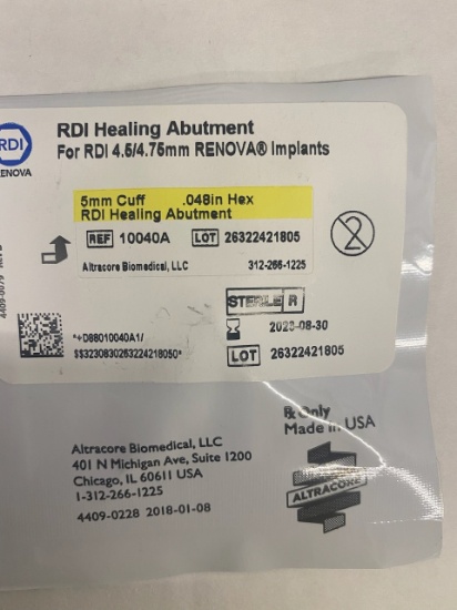 10040A  Renova RDI Healing Abutment 5mm