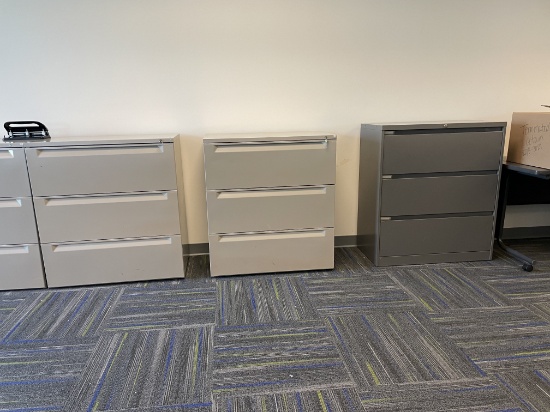 3 Drawer file cabinets