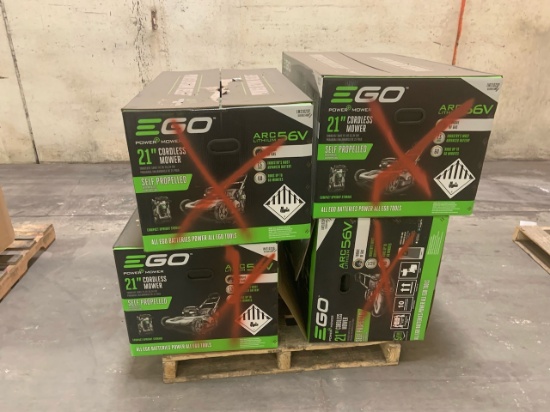 Lot of (4) Ego 21" Cordless Mower model: LM2102SP