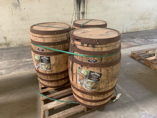 Lot of (3) Jack Daniels barrels