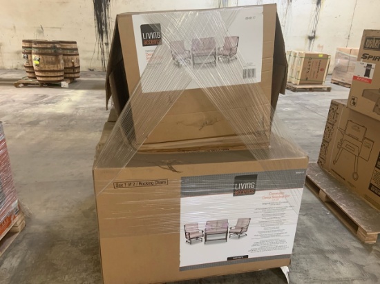 Lot of (3) Boxes of Outdoor furniture