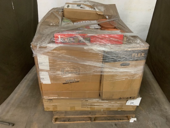 Pallet of mixed merchandise, to include but not limited to: Shop Vac, Christmas tree, DeWalt and Mil