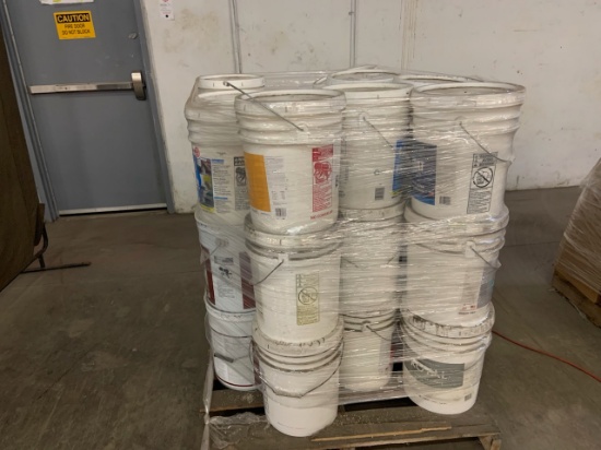 Pallet of mixed merchandise, to include but not limited to: paint, primer and sealer
