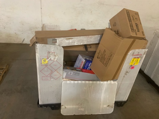 Pallet of mixed merchandise, to include but not limited to: Grill accessories, water floats, pets tr