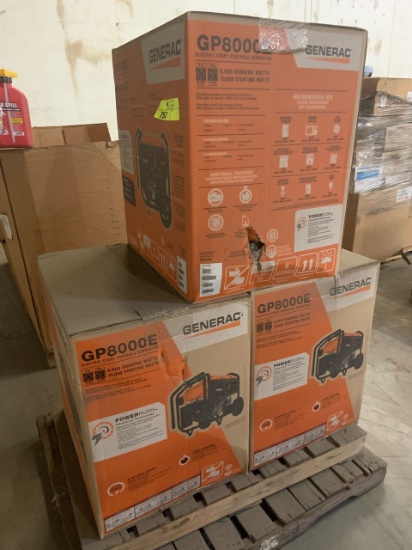 Lot of (3)Generac generators GP800