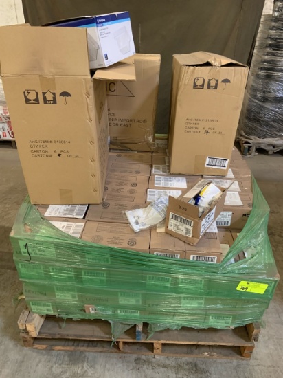Lot of(120) 4 prong connectors 30 Amps 125 to 250 Volts (5 per box) and ceiling lights (6 per box)