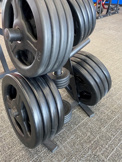 Weight Tree with 530lbs of Weight Plates