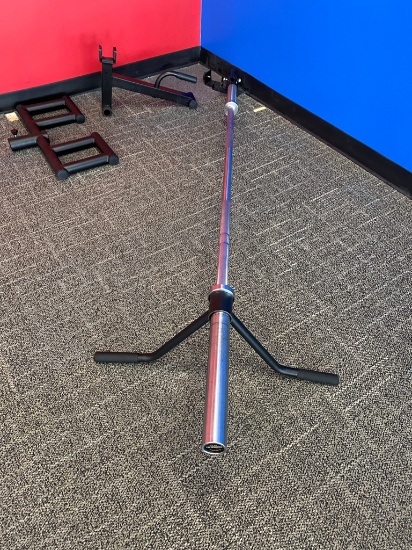 Floor Mount T-Bar Row Attachment with Attachments & Barbell Jack