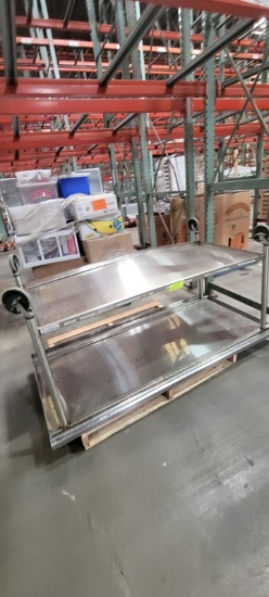 l186403X/ Stainless Table on Casters 6'
