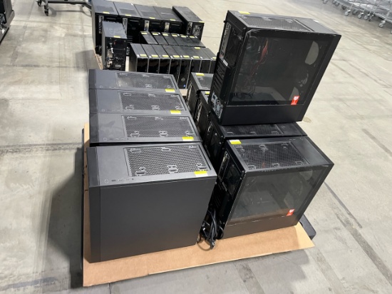 Lot of 9 In House Made Desktop Computer