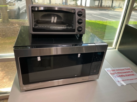 Microwave and toaster