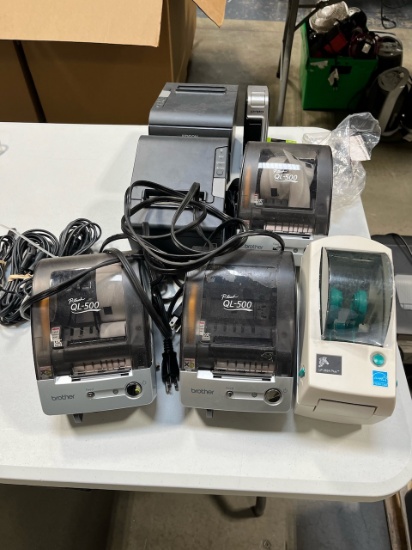 Lot of 7 Assorted Label Printers