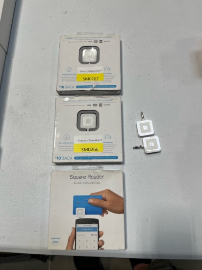 Lot of 5 Square Readers